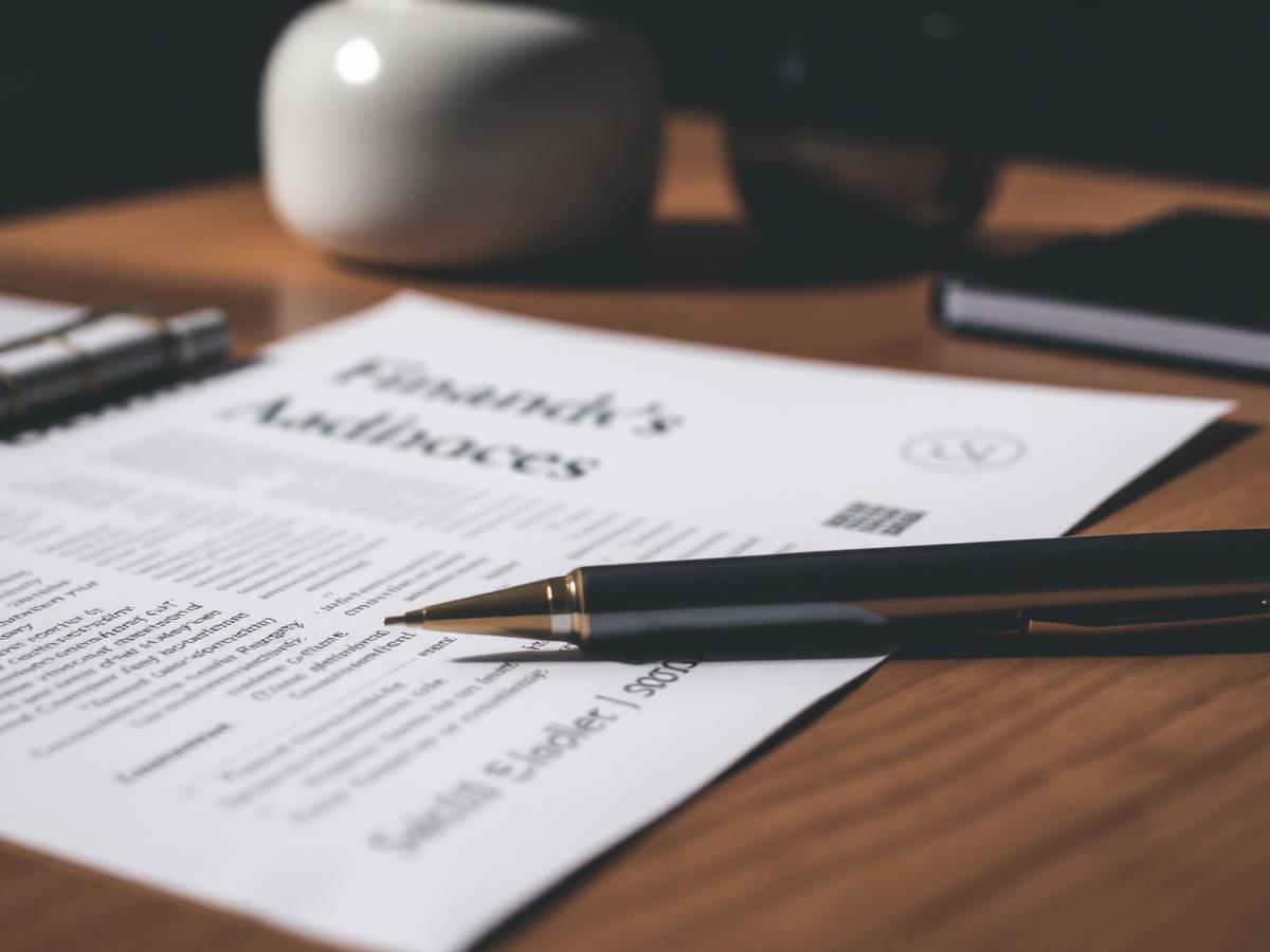 Dokumenty finansowe na biurku doradcy